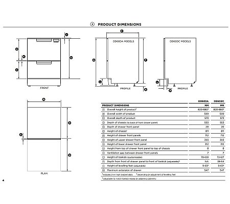 DD60DCHX9 FISHER & PAYKEL Vrijstaande vaatwasser