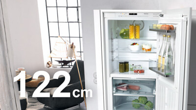 Inbouw koelkasten rond 122 cm