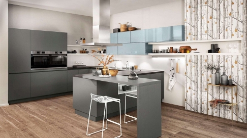 Keuken met bar