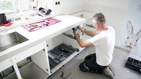 Stap 2. De voorbereiding Keuken monteren
