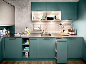 Kleine keuken - blauw