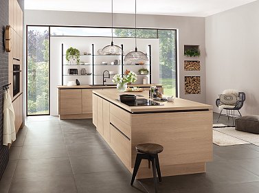 Houten keuken- N-line Riva 887 eiland