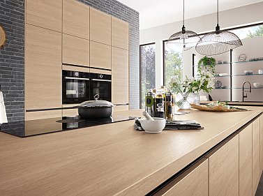 Houten keuken- N-line Riva 887 eiland