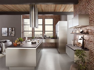 Keukens - N-line Inox Eiland