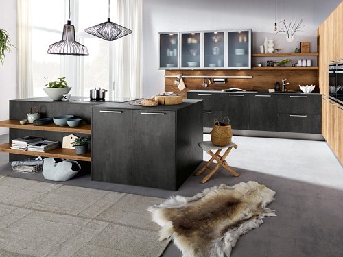Design keuken - Eiken Grafiet