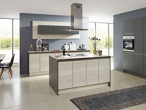 Stoere keuken - Structura Hout/Grijs
