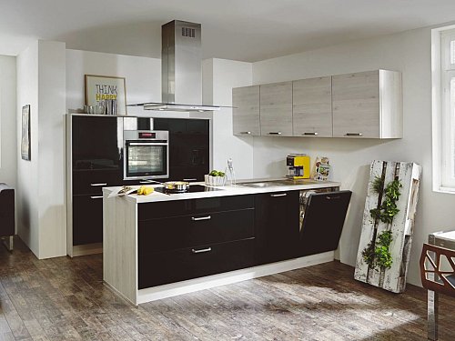 Duitse keuken - Focus Zwart Grijs