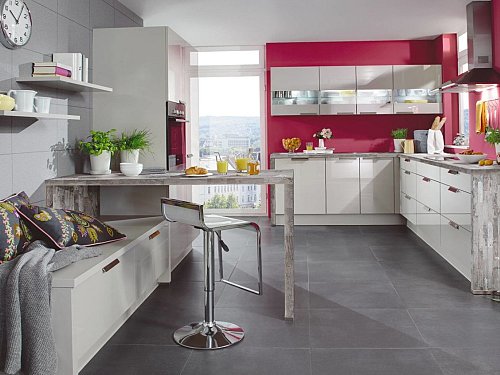 Duitse keuken - Focus Hoogglans crème