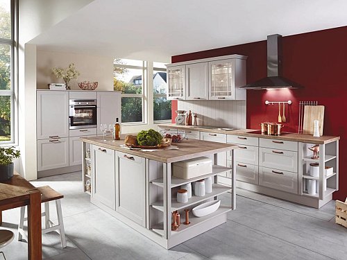 Keuken met kookeiland - York Wit