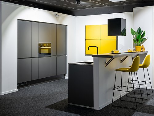 Keukens - Impuls Grafiet Geel IP6810