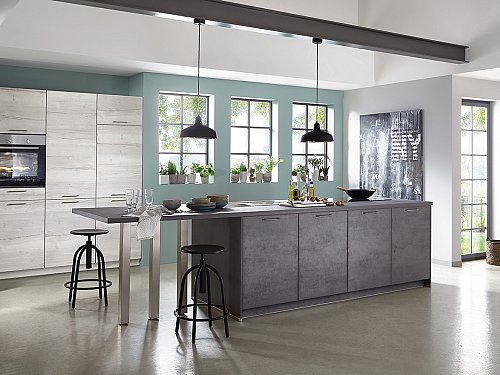 Industriële keuken - N-line Riva 889 Eiland