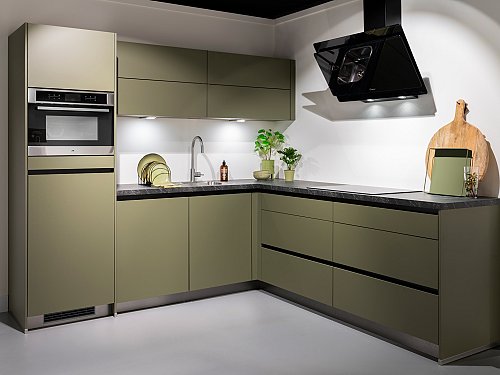Keukens - C-IP1200 Terra Opaal Hoekkeuken