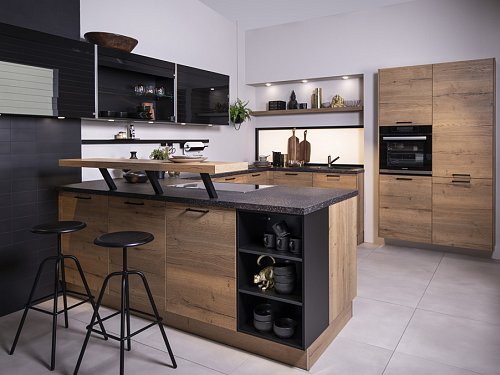 Keukens - H-Line AV1096 Oud Eiken Natuur