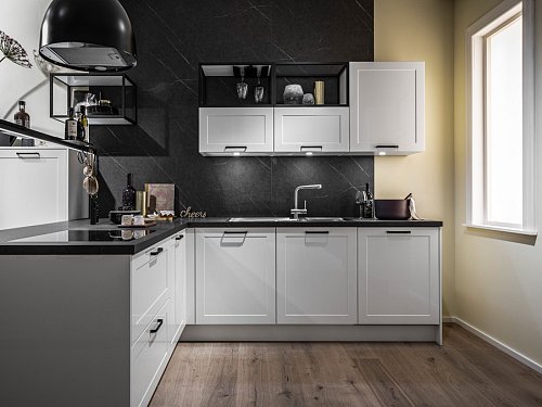 Keukens - H-Line Granada Wit Hoek