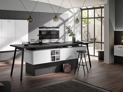 Keukens - H-Line AV2045 Marmer Wit