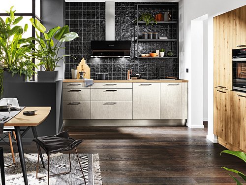 Keukens - H-Line Steel Metallic Donker