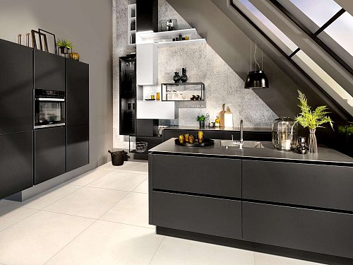 Keukens - Hacker: Zwart mat 