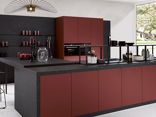 Keukens - P-Line Pro128 Karmijnrood