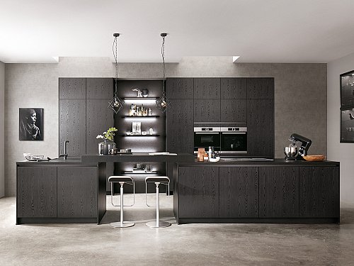 Keuken met bar - N-line Greeploos XL