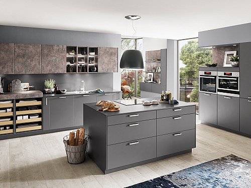 Keukens - N-Line Touch 334 Schiefer Grijs Supermat