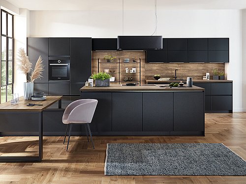 Keukens - N-Line Touch 340 Zwart Supermat