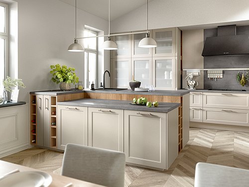 Keukens - N-Line Chalet 304 Zand Mat