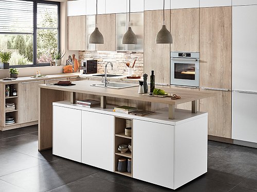 Keukens - N-Line Natura 744 Wit Hout