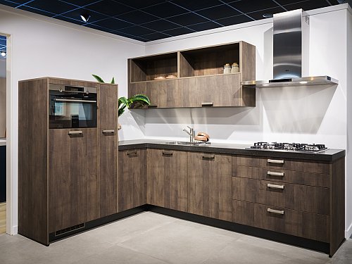 Keukens - SHOWROOMKEUKEN-HOEK-HOUT