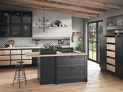 Keukens - H-Line Ravenna Schwarz