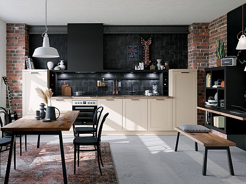 Keukens - H-Line Roma Crema Magnolie