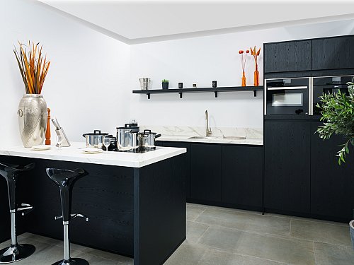 Keukens - SHOWROOMKEUKEN-EILAND-ZWART