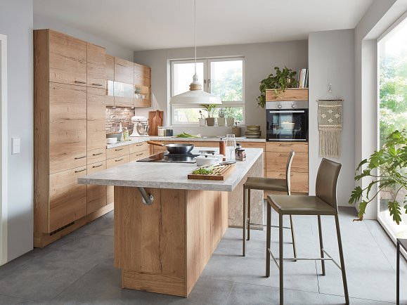 Houten keuken - N-line Structura Combi