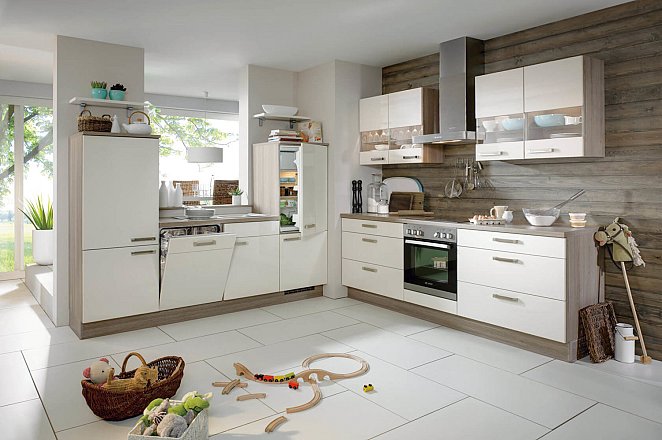 Moderne keuken in hoekopstelling - Afbeelding 1 van 1