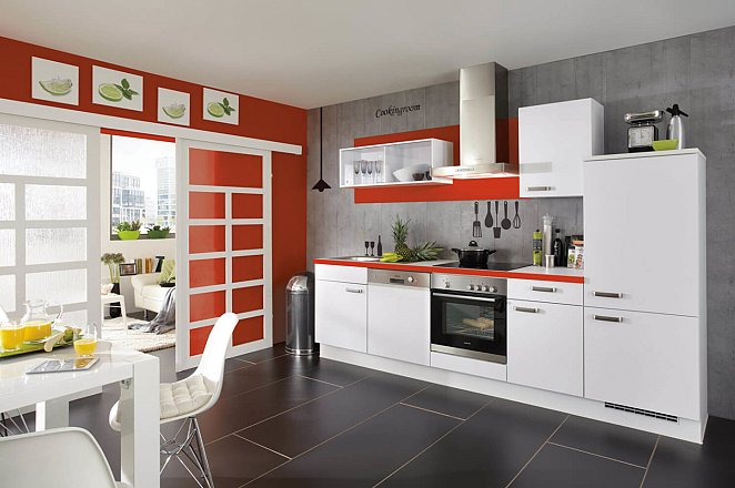Moderne keuken in rechte opstelling - Afbeelding 3 van 3