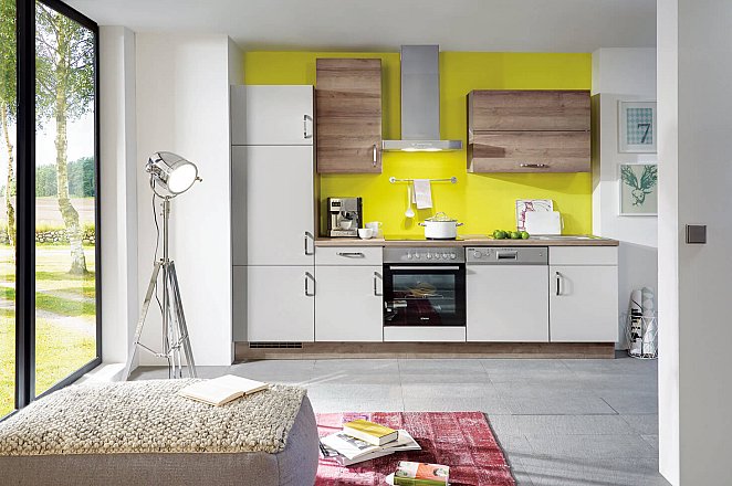 Trendy keuken in rechte opstelling - Afbeelding 1 van 2