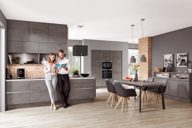 Semi-eilandkeuken met losse kasten - Afbeelding 2 van 9