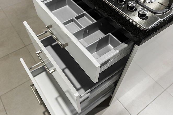 Eilandkeuken in hoogglans wit - Afbeelding 9 van 9
