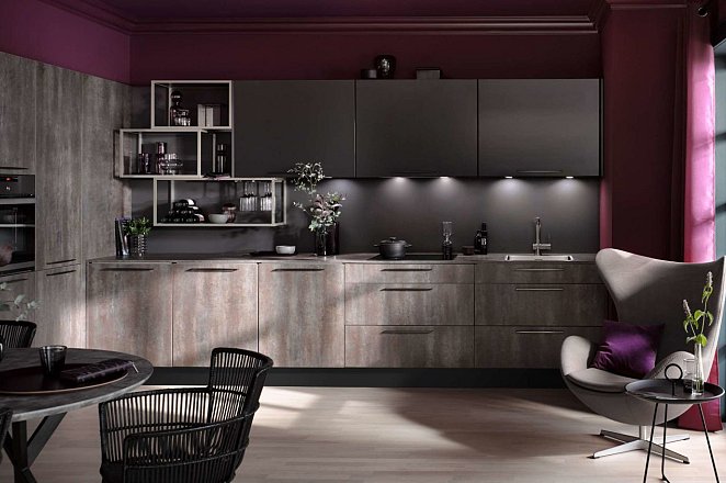 Luxe rechte keuken in donker design - Afbeelding 2 van 5