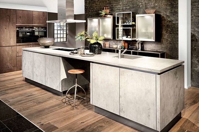 Eilandkeuken beton look - Afbeelding 1 van 1