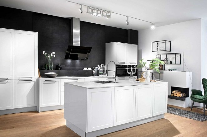 Witte eilandkeuken - Afbeelding 1 van 1