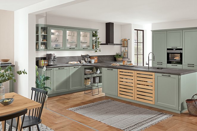 T-Keuken met kastenwand - Afbeelding 1 van 3