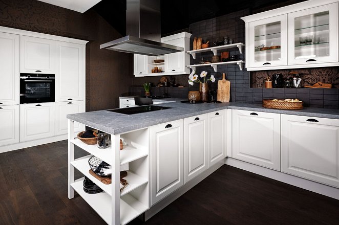 T-Keuken met kastenwand - Afbeelding 1 van 2