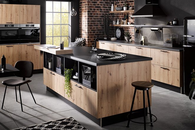 Eilandkeuken met losse elementen - Afbeelding 1 van 5