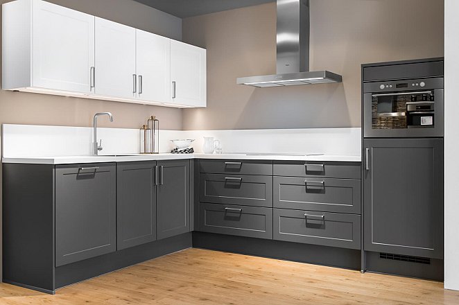 Keuken in Schiefer grijs en wit  - Afbeelding 2 van 12