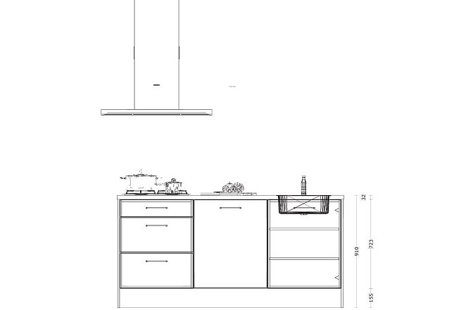 Eilandkeuken met kastenwand in hoogglans wit - Afbeelding 4 van 4