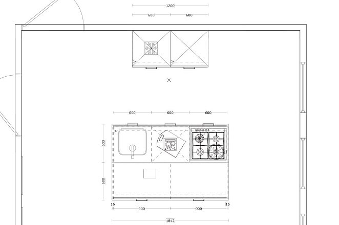 Eilandkeuken met kastenwand in hoogglans wit - Afbeelding 5 van 5