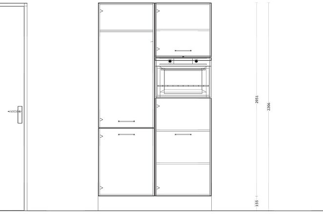Eilandkeuken met kastenwand in hoogglans wit - Afbeelding 2 van 5