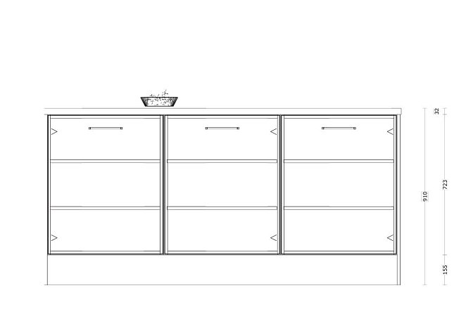 Eilandkeuken met kastenwand in hoogglans wit - Afbeelding 5 van 5