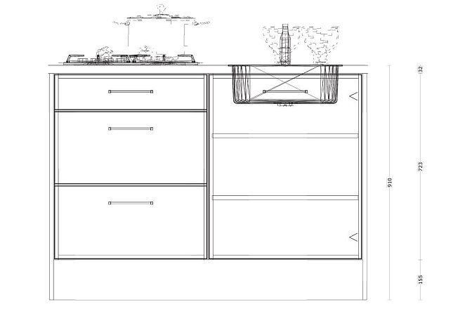 Eilandkeuken met kastenwand in hoogglans wit - Afbeelding 5 van 5