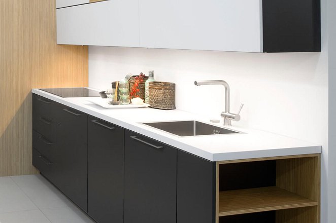 Rechte keuken met vierkante kastenmodule - Afbeelding 2 van 2